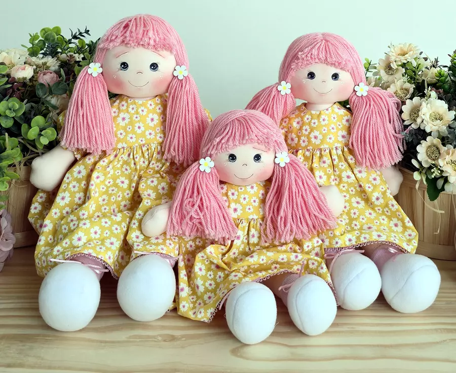 Curso Boneca Maria Flor em Três Tamanhos