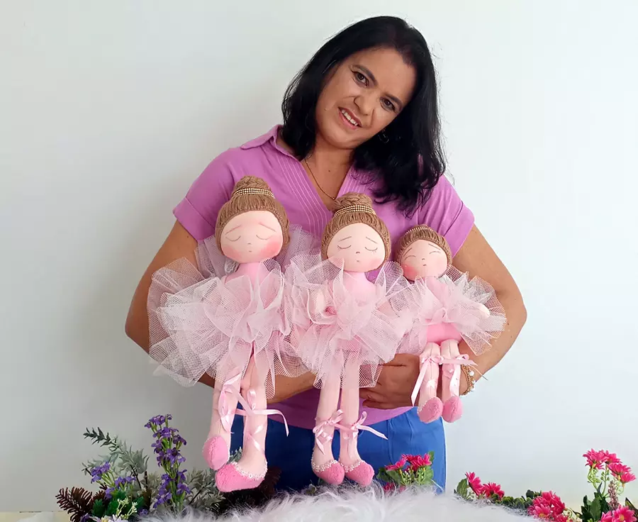 Curso Boneca Bailarina em Três Tamanhos